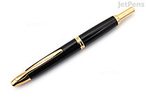 Pilot Vanishing Point Fountain Pen - Black - Gold Trim - 18k Fine Nib - PILOT VP1FPBLUFBLCK