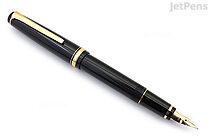 Pilot Falcon Fountain Pen - Black - Gold Trim - 14k Soft Medium Nib - PILOT FALFPBLUMBLCK