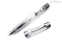 Pilot Prera Clear Body Fountain Pen - Clear Black - Medium Italic Nib - PILOT FPRN350R-TBCM