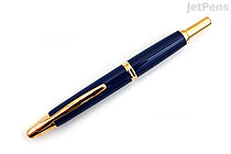 Pilot Vanishing Point Fountain Pen - Blue with Gold Trim - 18k Fine Nib - PILOT VP2FPBLUFBLUE