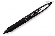 Pilot Dr. Grip Full Black Ballpoint Pen - 0.7 mm - Silver Accents - Black Ink - PILOT BDGFB-80F-S