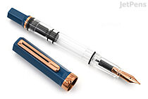 TWSBI ECO Indigo Blue Bronze Fountain Pen - 1.1 mm Stub Nib - Limited Edition - TWSBI M7449600