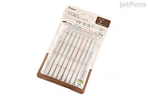 Pilot FriXion Waai Retractable Gel Pen - 0.5 mm - 8 Color Set - PILOT LFW-15-8C