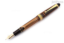 Pilot Custom 823 Fountain Pen Gift Set - Amber Brown - 14k Medium Nib - PILOT C82FPBLUMAMBR